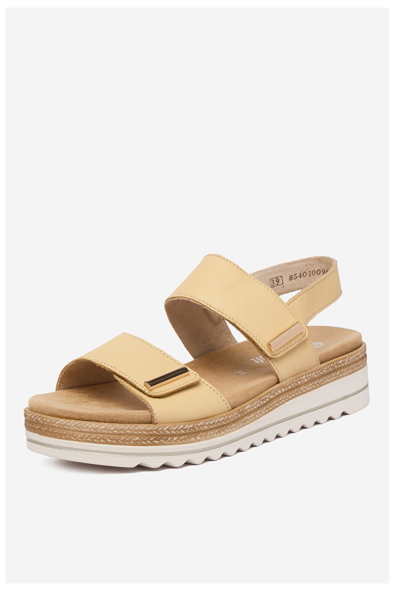 Sandały Remonte CEO-D0Q59-68 Żółty jasny