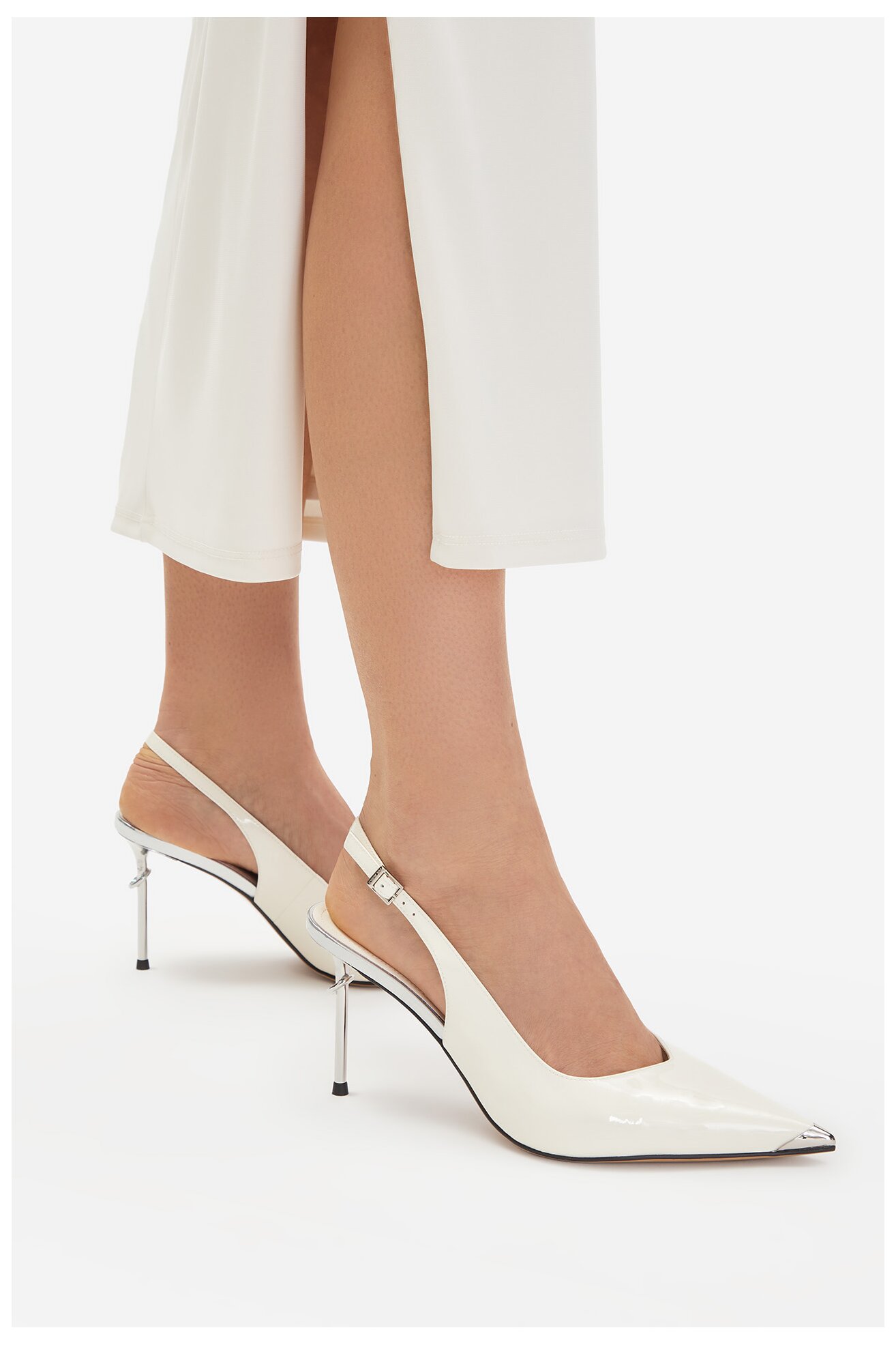 Czółenka EVA MINGE EO-LILLY-LT2131-1-1 Ivory