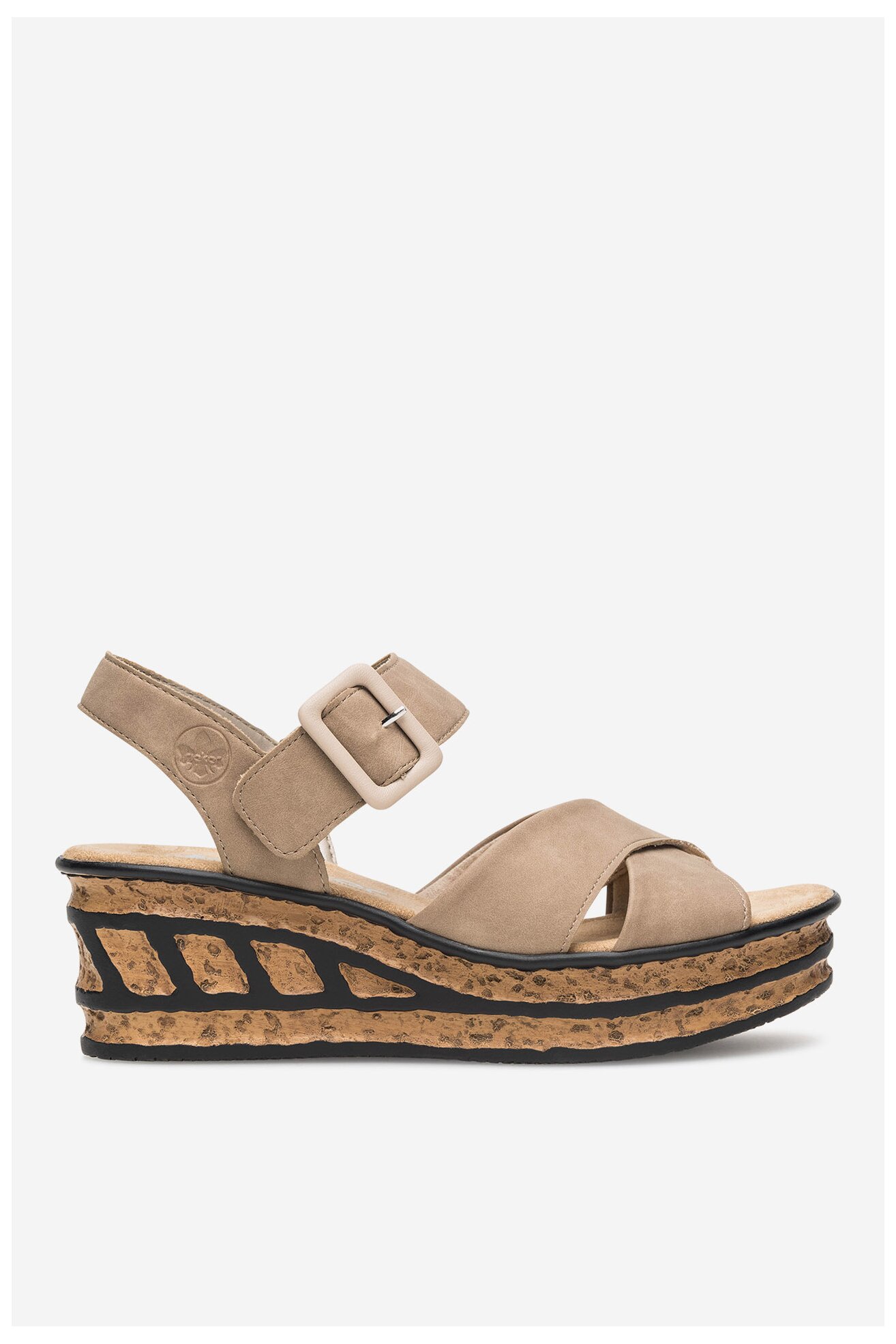 Sandały Rieker 68163-62 Beżowy