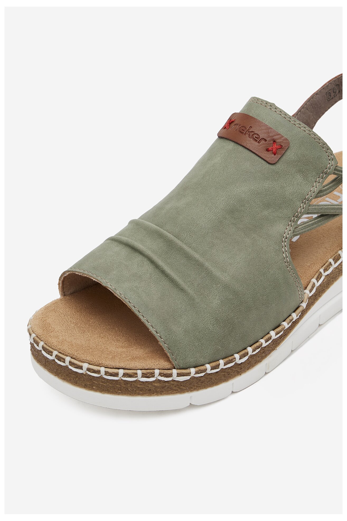 Sandały Rieker V1261-52 Zielony jasny