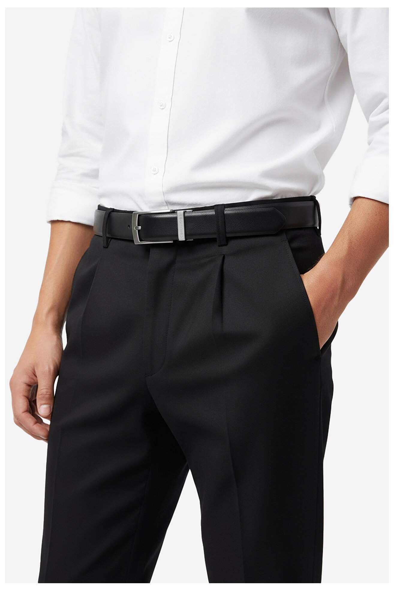 Férfi öv Gino Rossi C-NOAH-ZZ24083 FEKETE