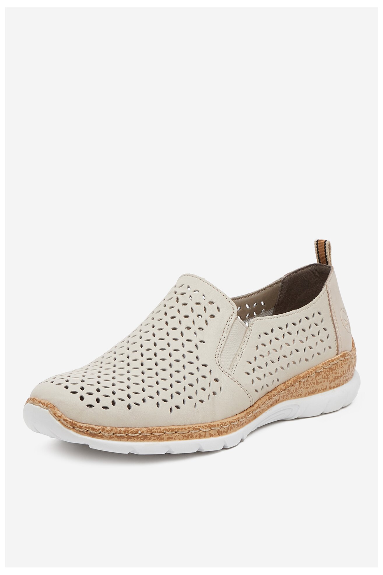 Półbuty Rieker N4251-60 Beżowy