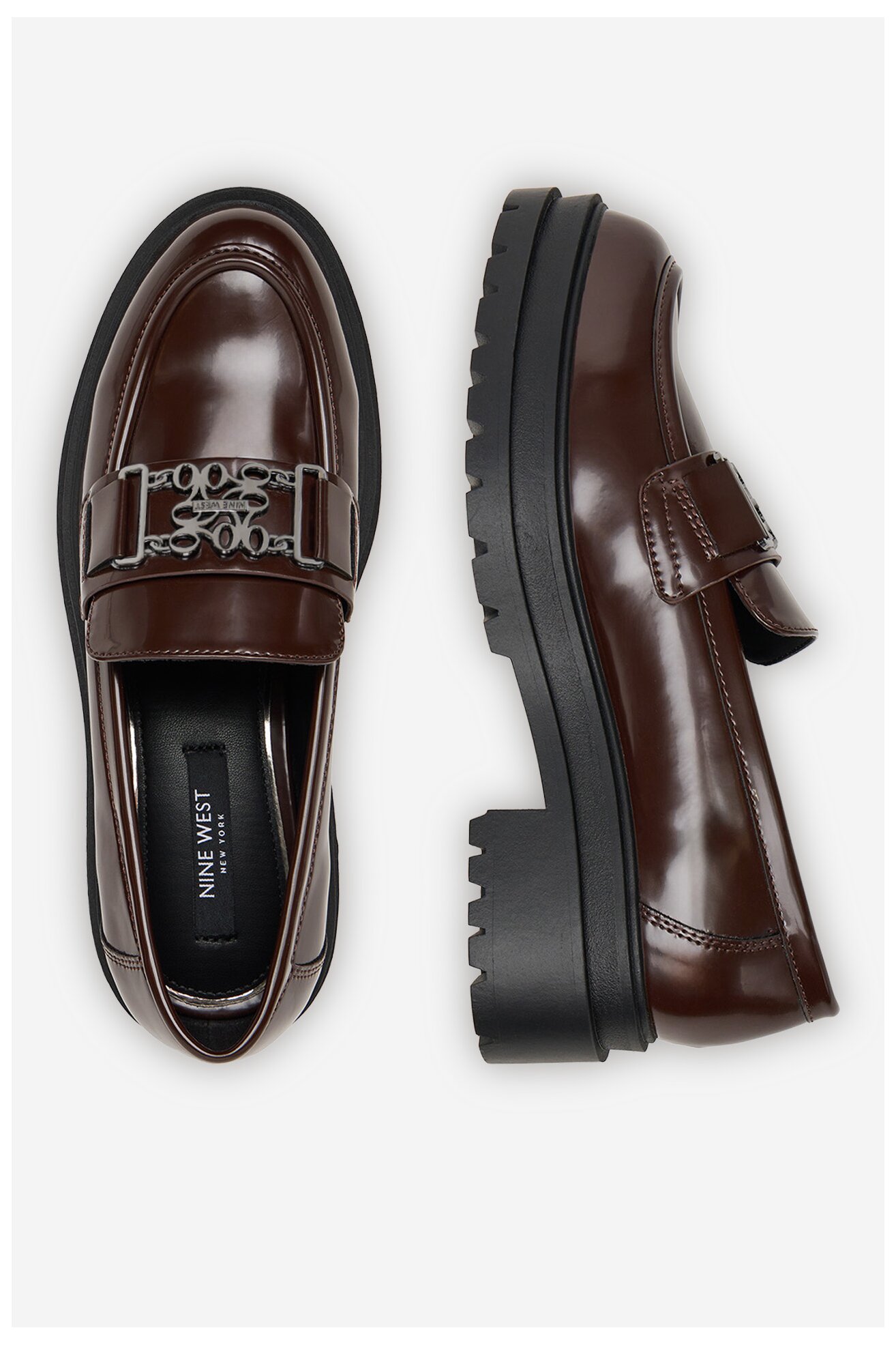 Mocasini NINE WEST CEO-KARIMA-01 MARO ÎNCHIS