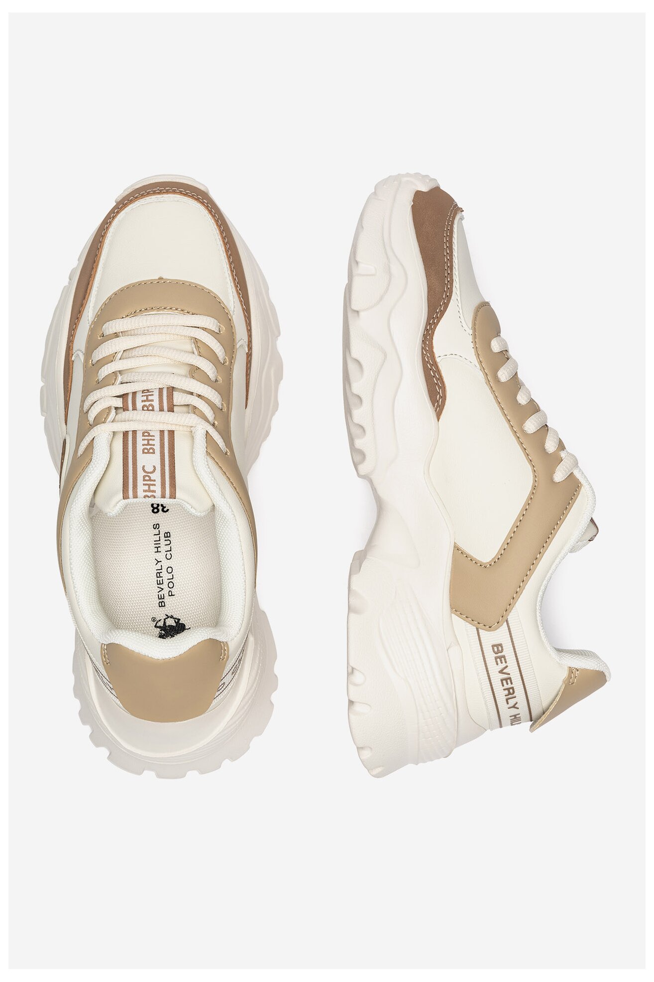 Sneakerși Beverly Hills Polo Club WFA3160-1 BEJ