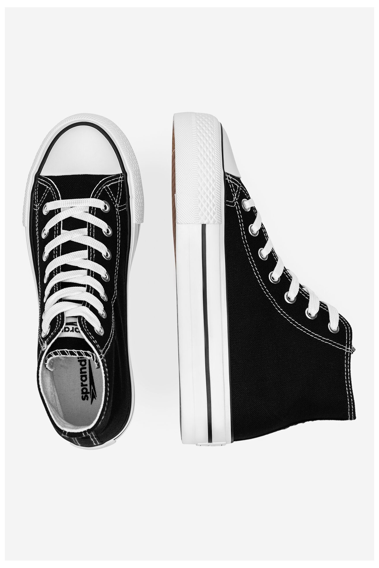 Plátěná obuv Sprandi YL201403 ČERNÁ