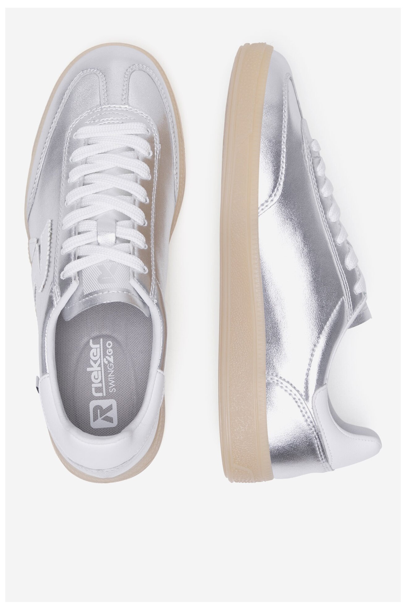 Sneakers Rieker Revolution Lifestyle W2200-90 Srebrny