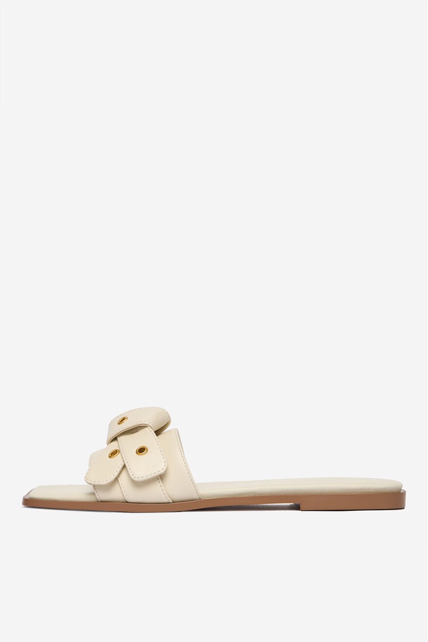 Badura - Klapki skórzane - 5906751818282