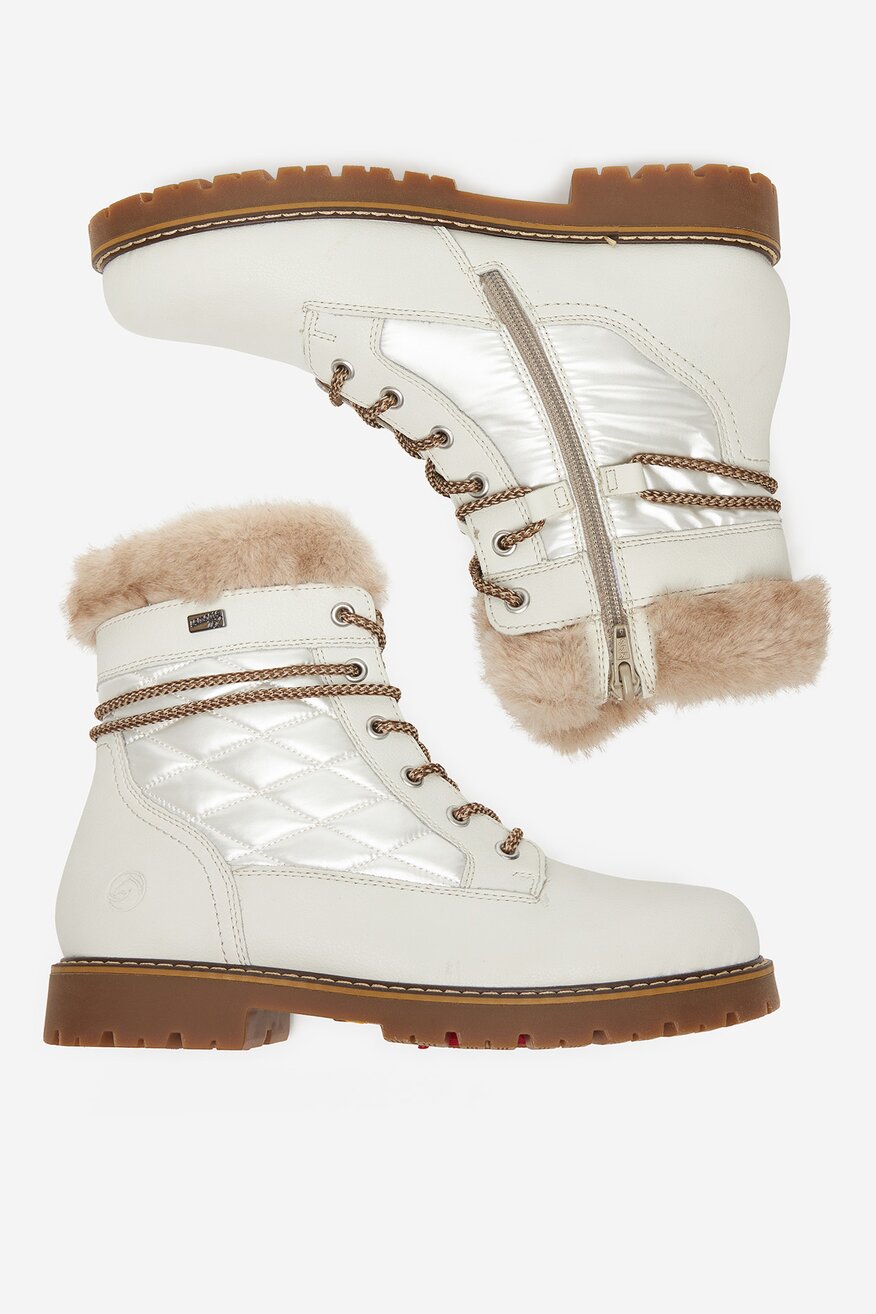 Remonte - Trzewiki skórzane ocieplane - 2230085560979