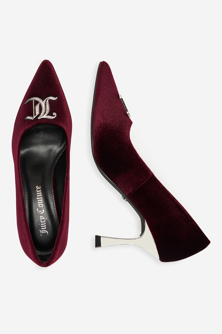 Czółenka Juicy Couture EO-R24SS94659 Bordowy - 5906751452813