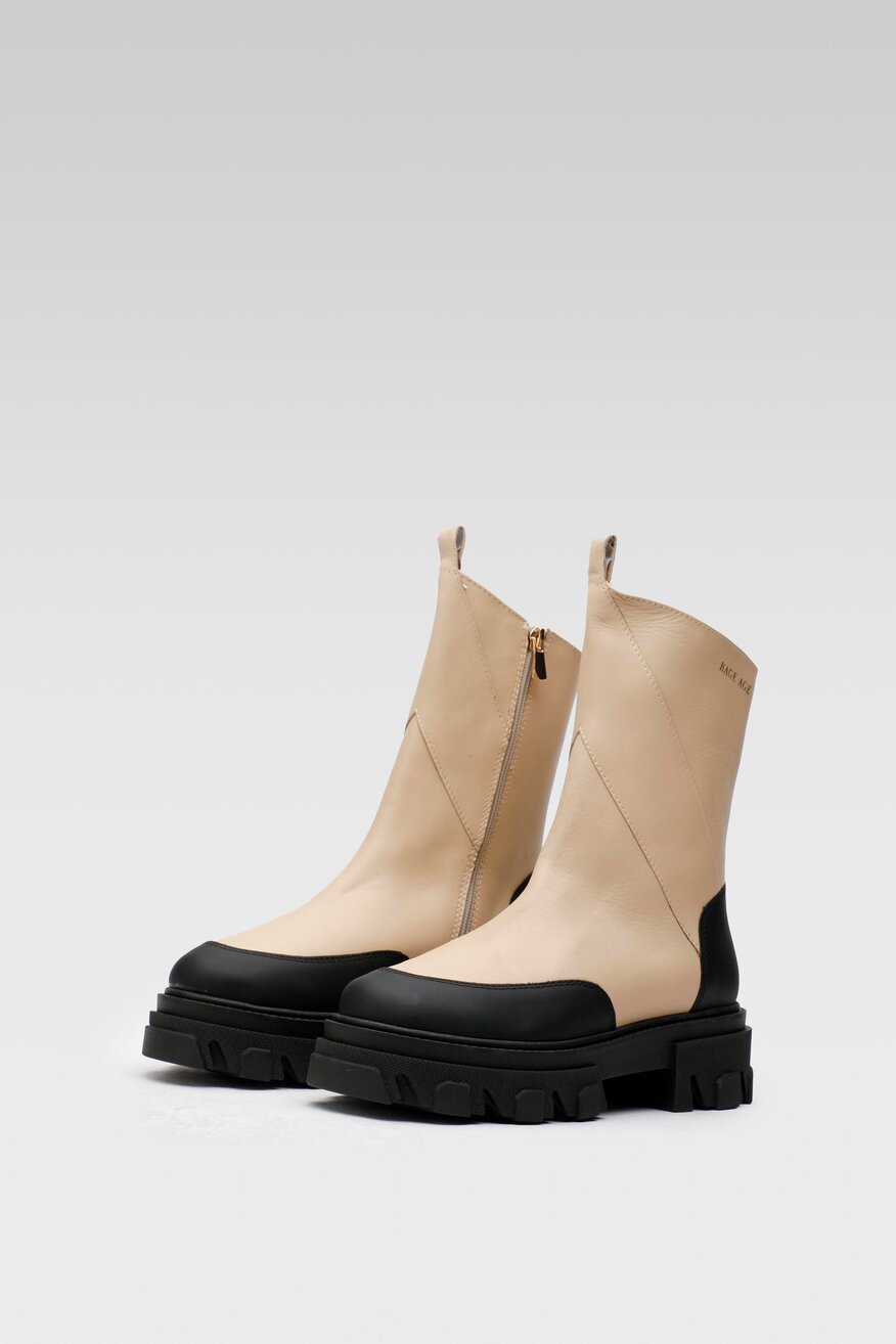 
                RAGE AGE - Botki beżowe - 2230032347950