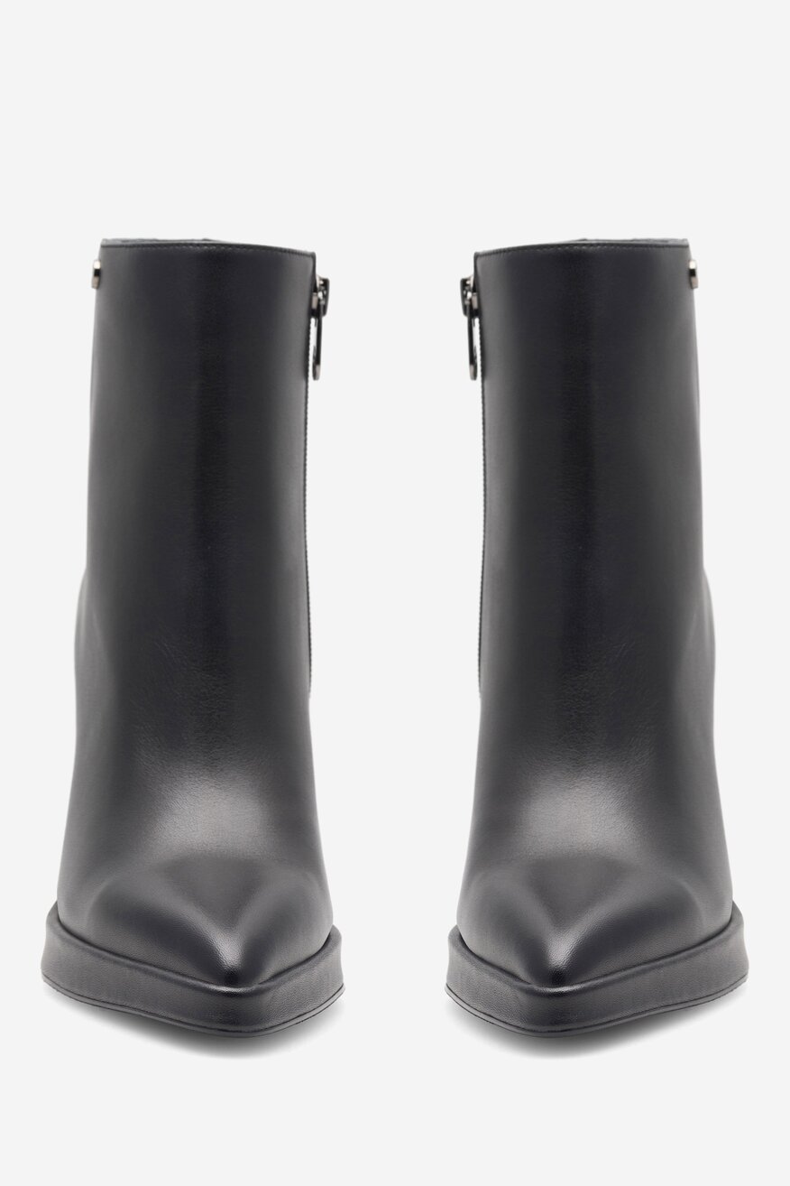 EVA MINGE - Botki skórzane na szpilce - 5905588091608