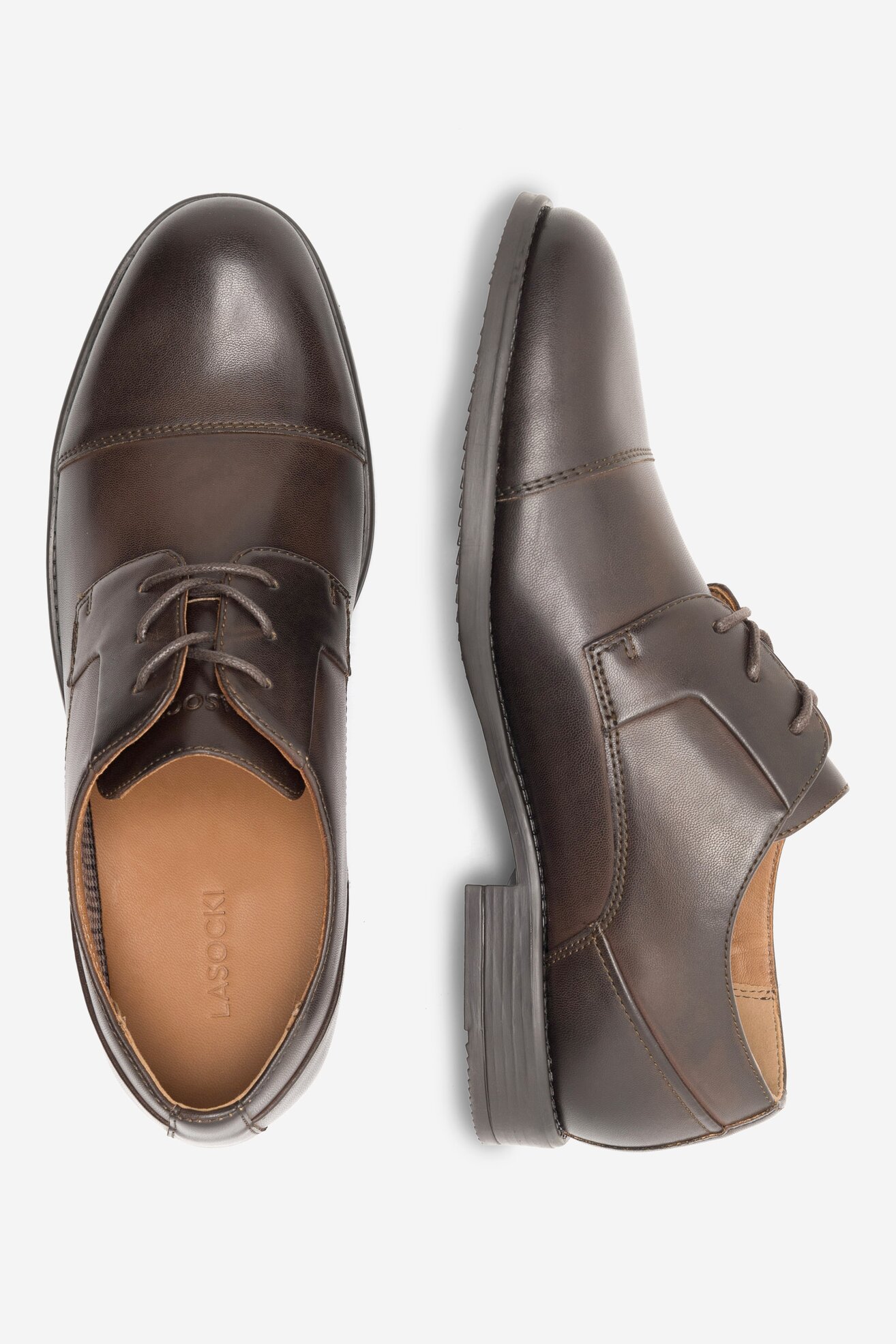 Половинки обувки Lasocki NORWAY-11 MBS ТЪМНОКАФЯВ