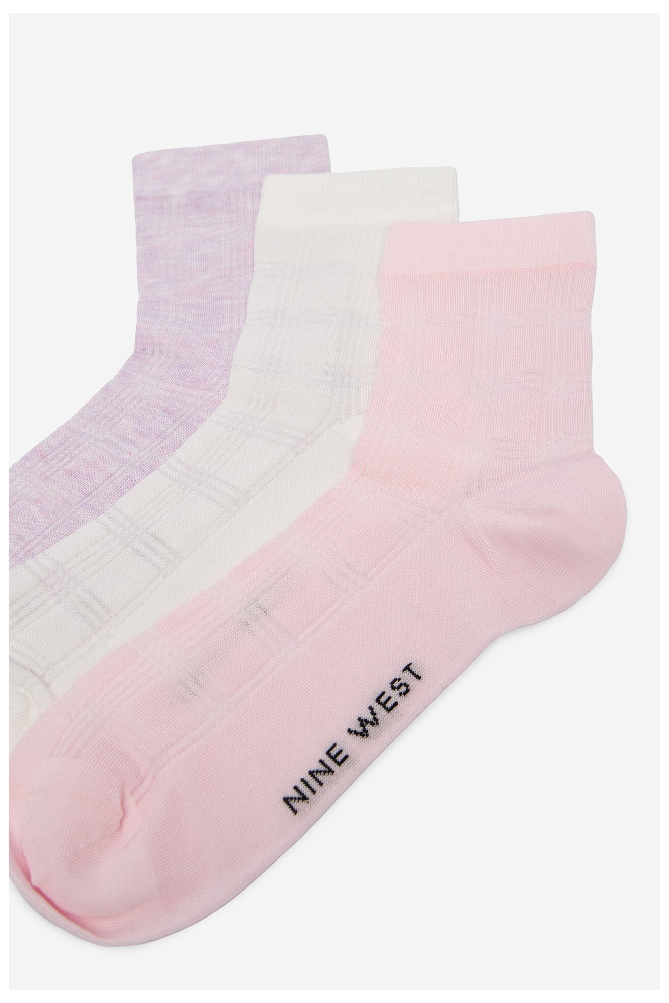 Чорапи NINE WEST CEO_BR_NW_25079_W_AW25 (3 PACK) БЯЛ