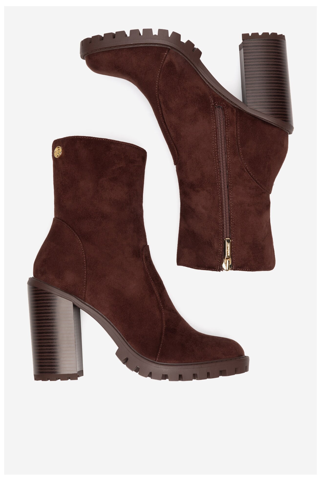 Bokacsizma NINE WEST WFA2947-1 SÖTÉTBARNA