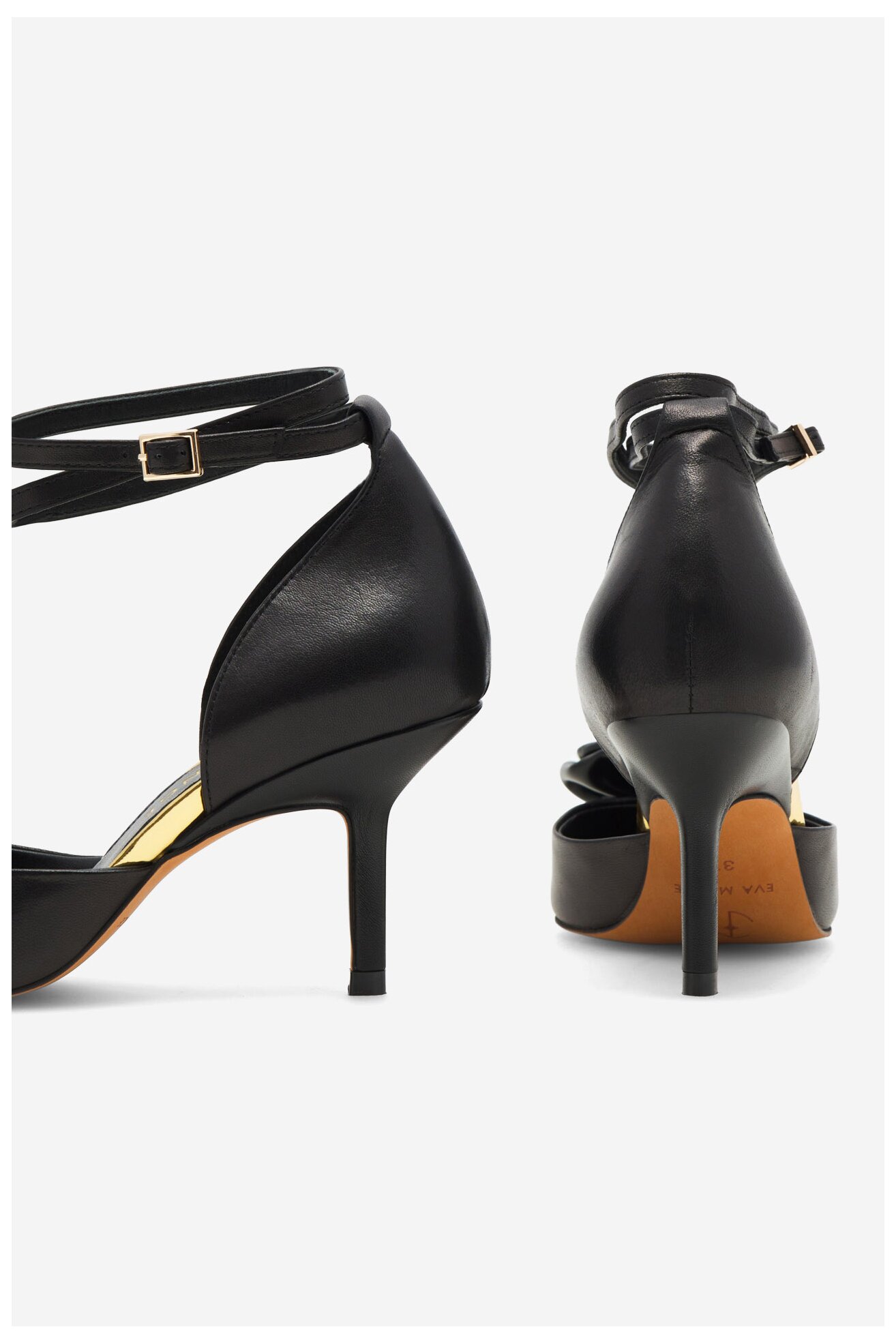 Körömcipő EVA MINGE ROSE-V1520-15 FEKETE