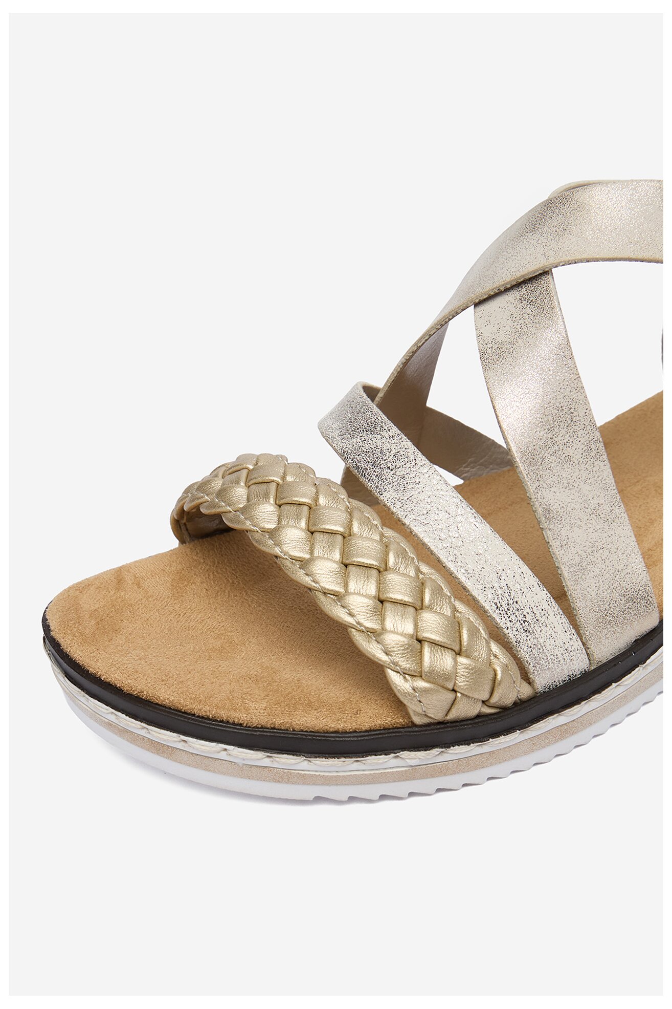 Sandały Rieker CEO-V3663-90 Złoty