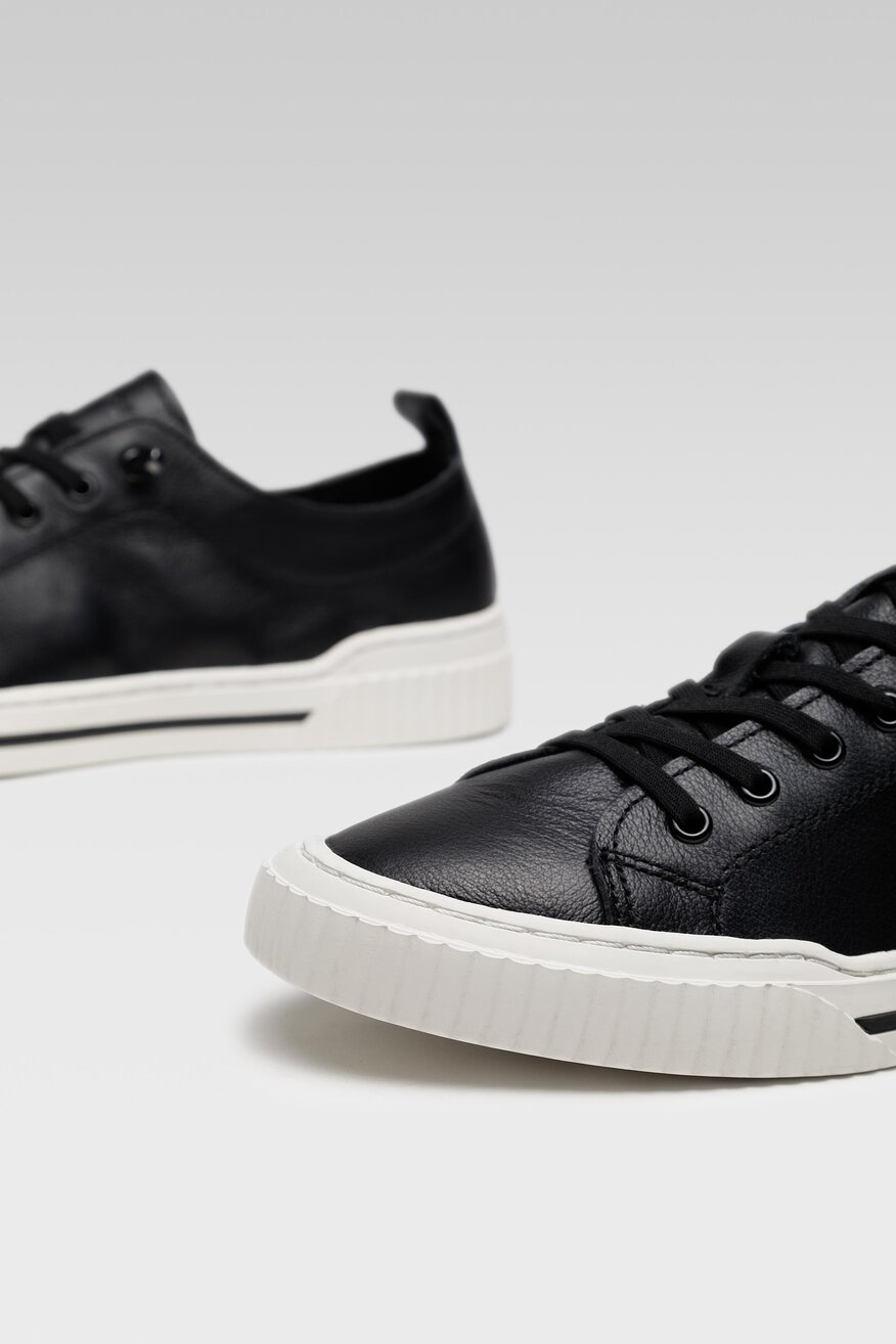 
                Gino Rossi - Skórzane półbuty czarne - 5904248706760