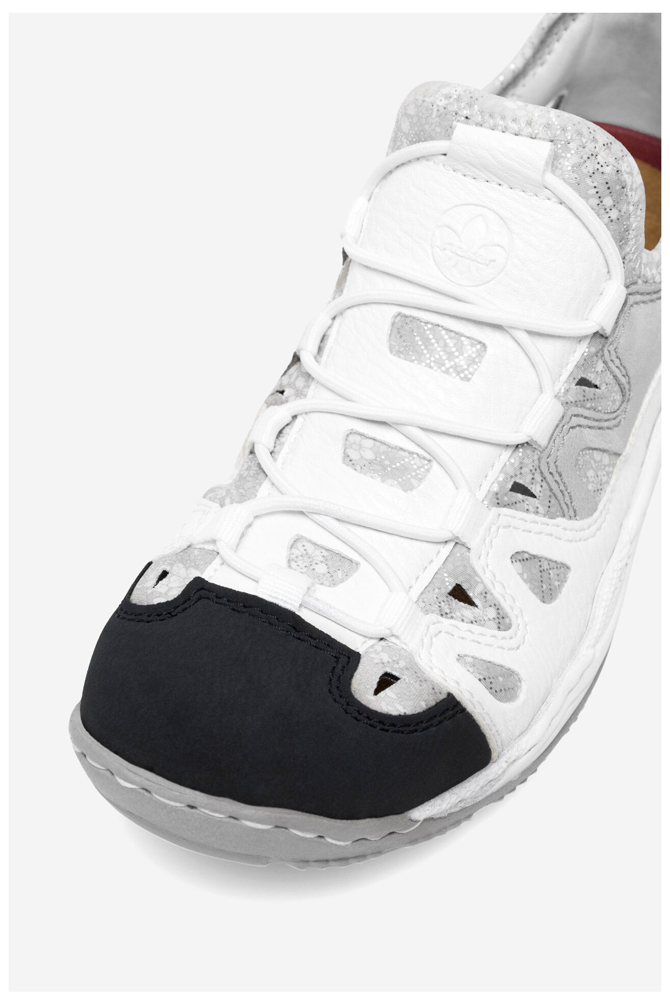 Półbuty Rieker L0539-80 Biały