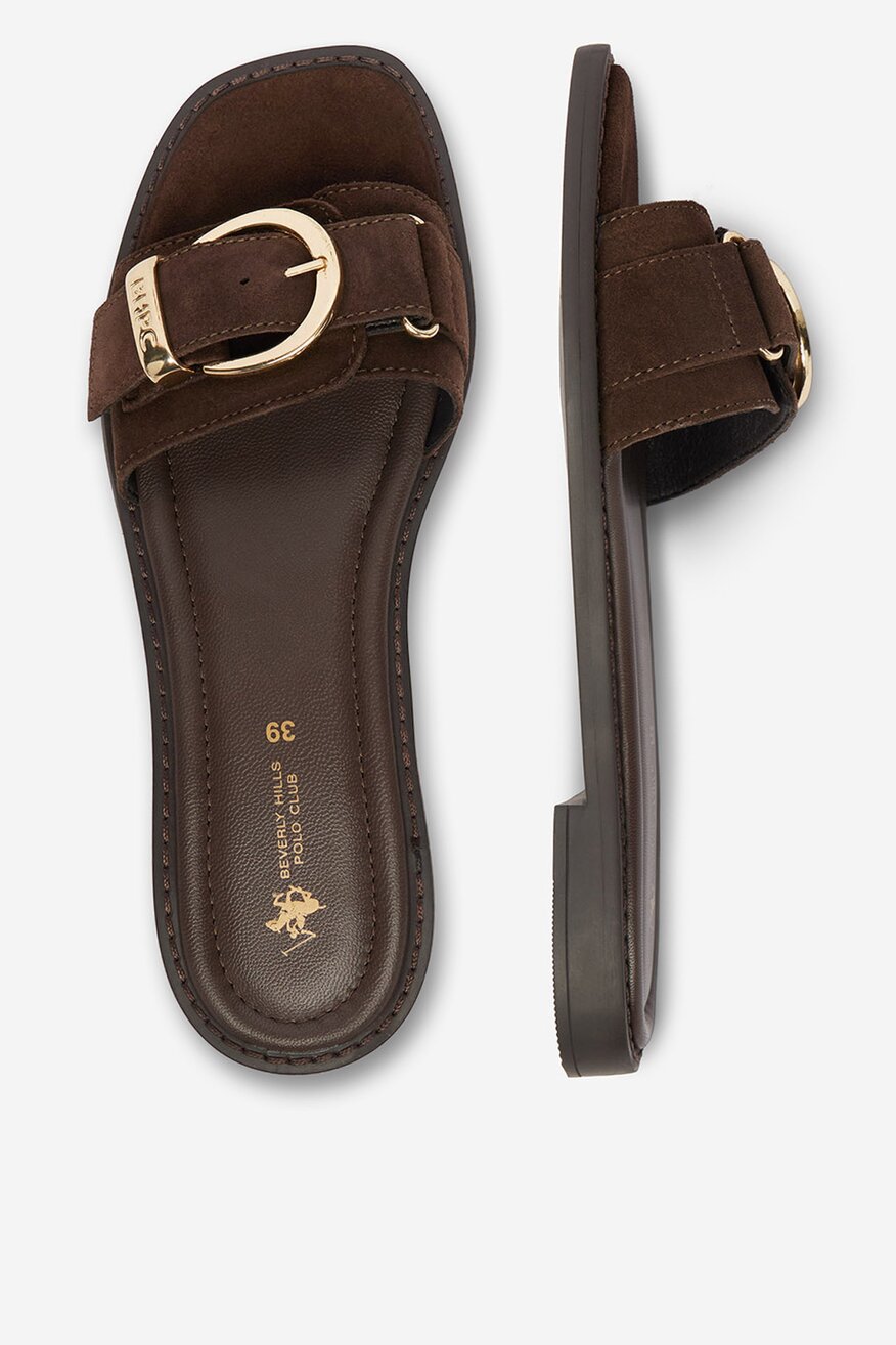 
                Beverly Hills Polo Club - Klapki skórzane - 5906751904404