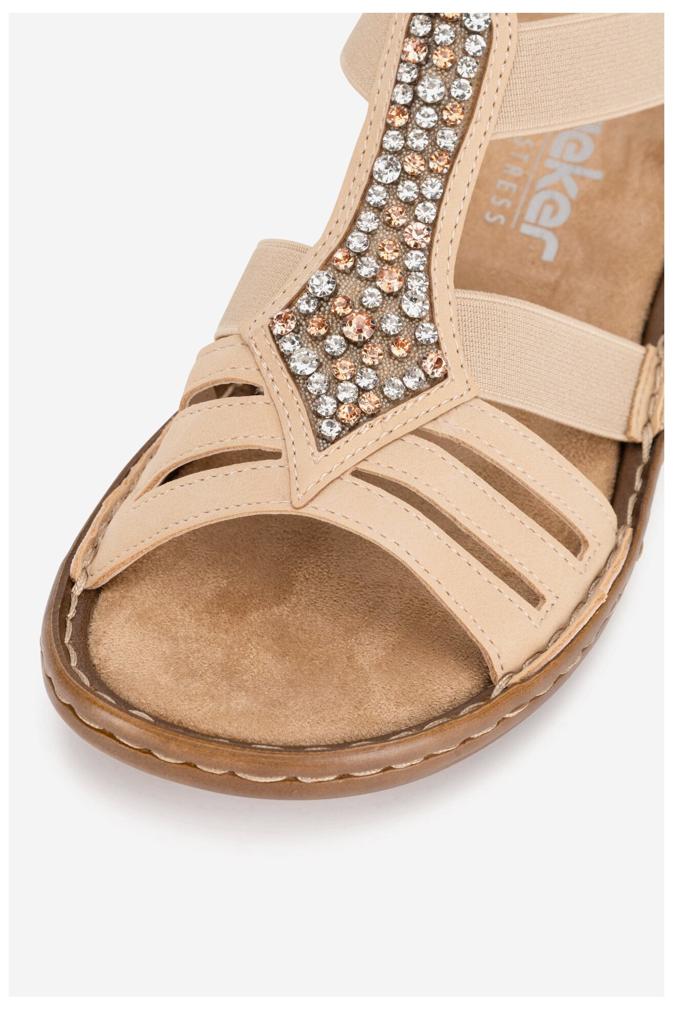 Sandały Rieker 60803-20 Brązowy