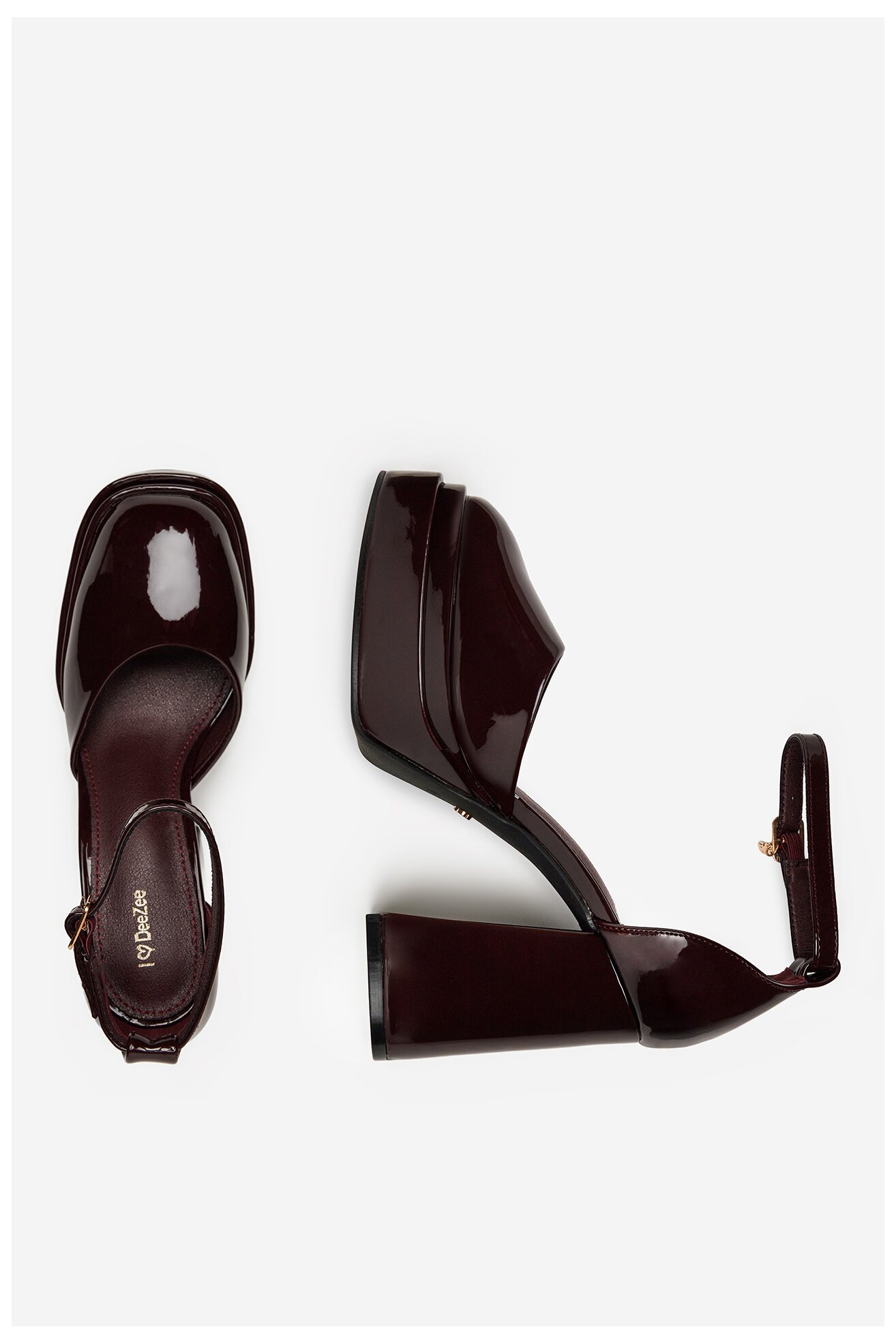 Czółenka DeeZee LW85478-6 Bordowy