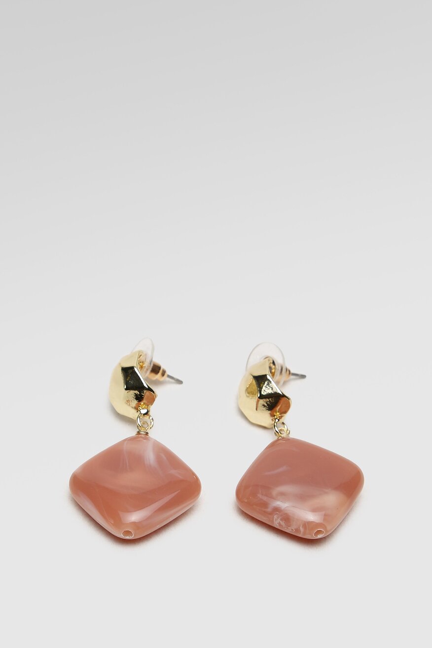 ACCCESSORIES - Zestaw 3 par kolczyków różowe - 5904248404703