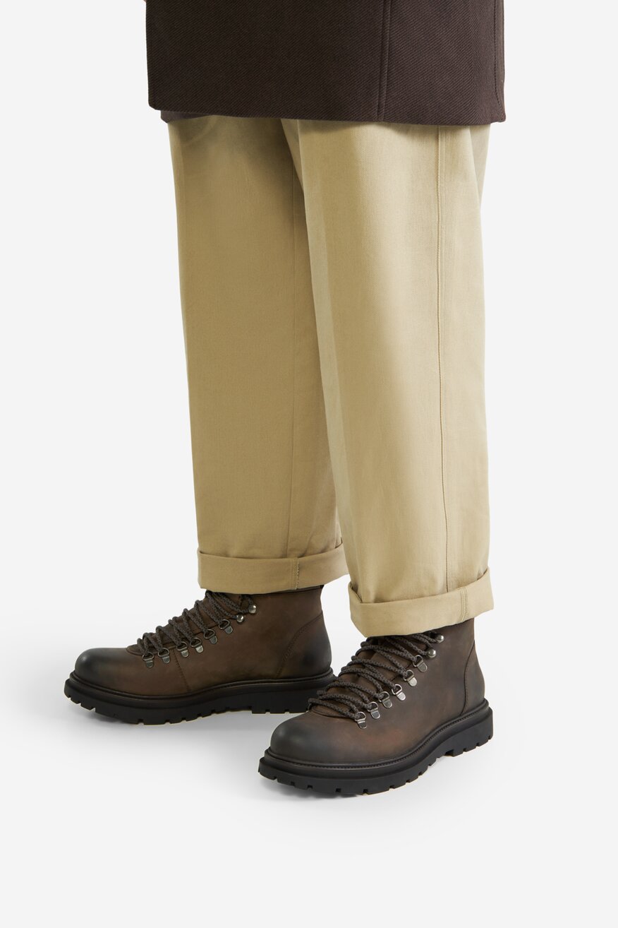 
                Badura - Trzewiki skórzane ocieplane - 5903419547935