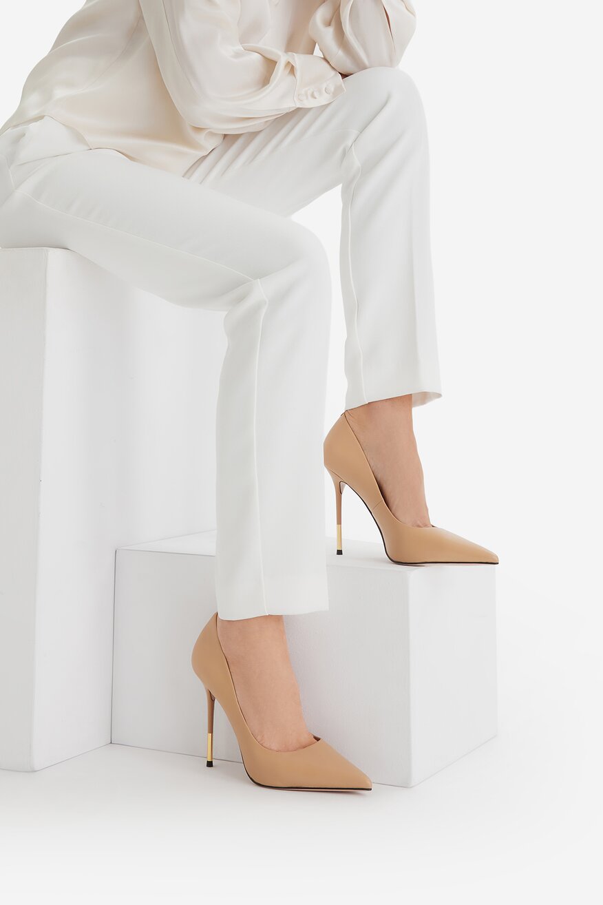 
                EVA MINGE - Szpilki skórzane - 5906751644225