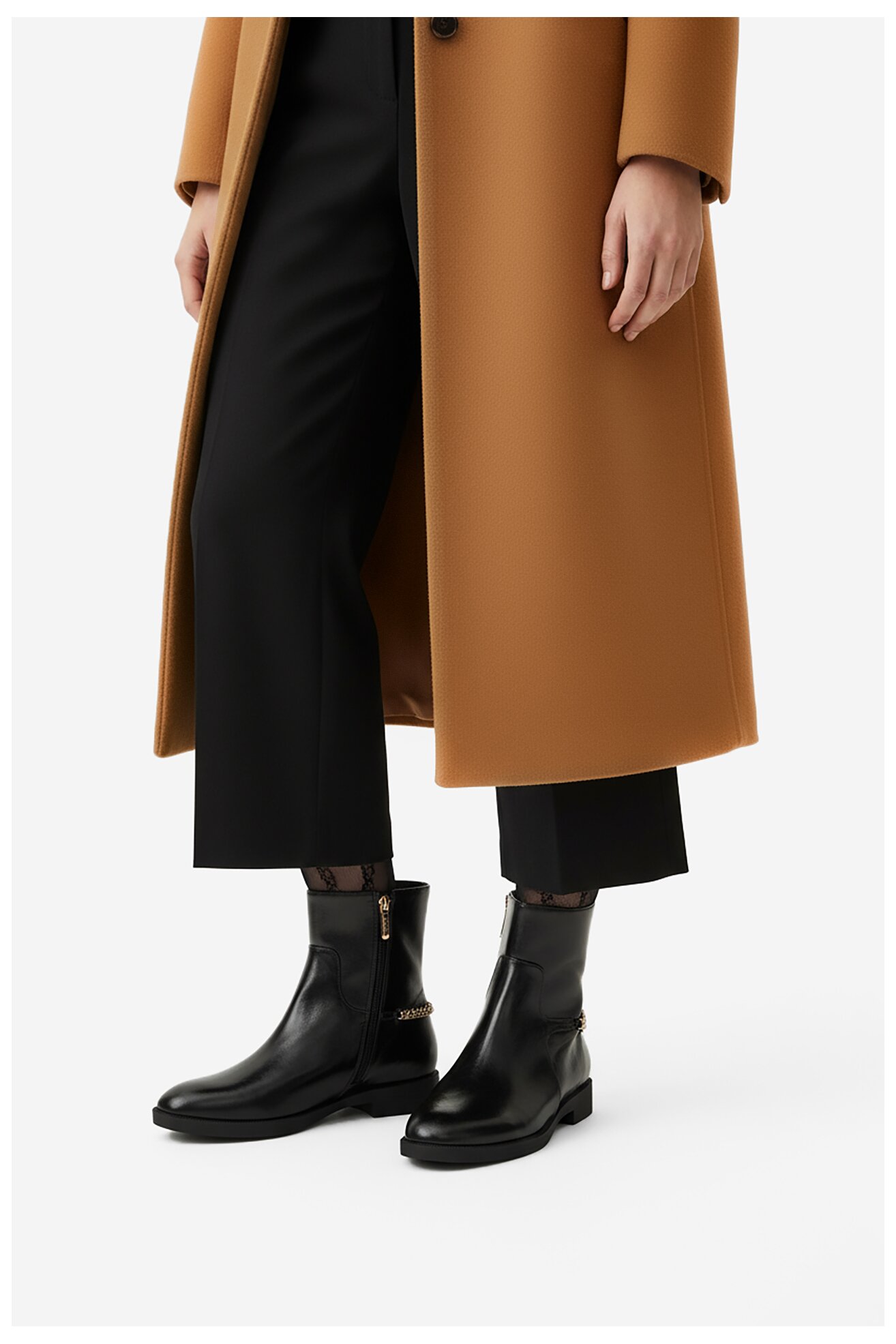 Bokacsizma NINE WEST CEO-RASHA-01 FEKETE