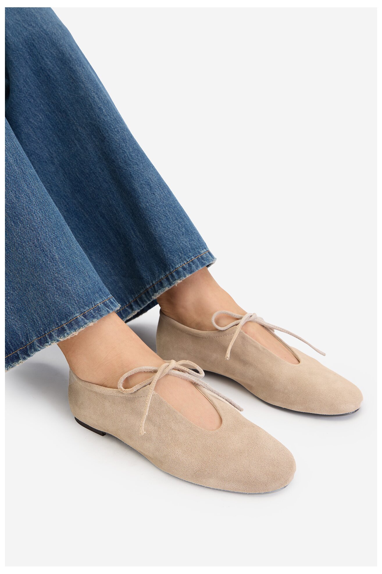 Baleriny Gino Rossi EO-26SS10 Beżowy