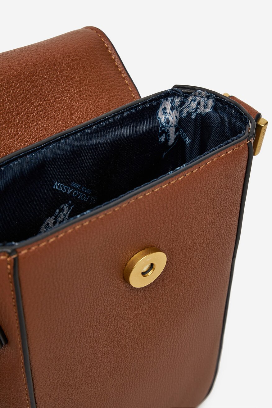 Дамска чанта U.S. POLO ASSN. КАМЕЛ - 5905588971115