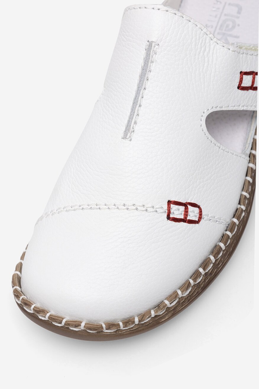 Rieker - Skórzane klapki - 2230056268439