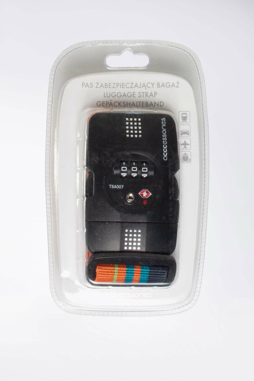 
                ACCCESSORIES - Pas do zabezpieczenia bagażu kolorowy - 5903419593345