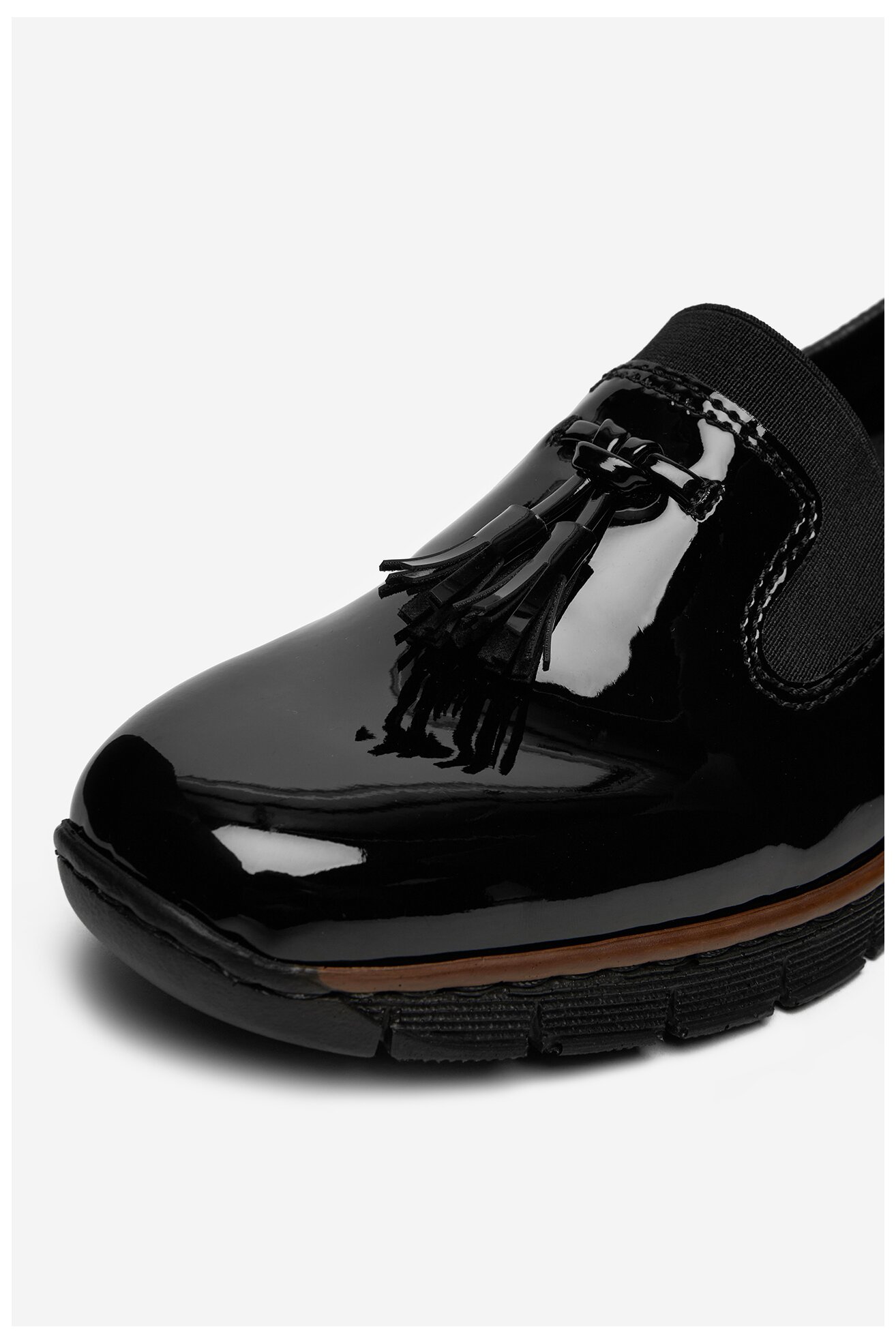 Mokaszin Rieker 53751-00 FEKETE