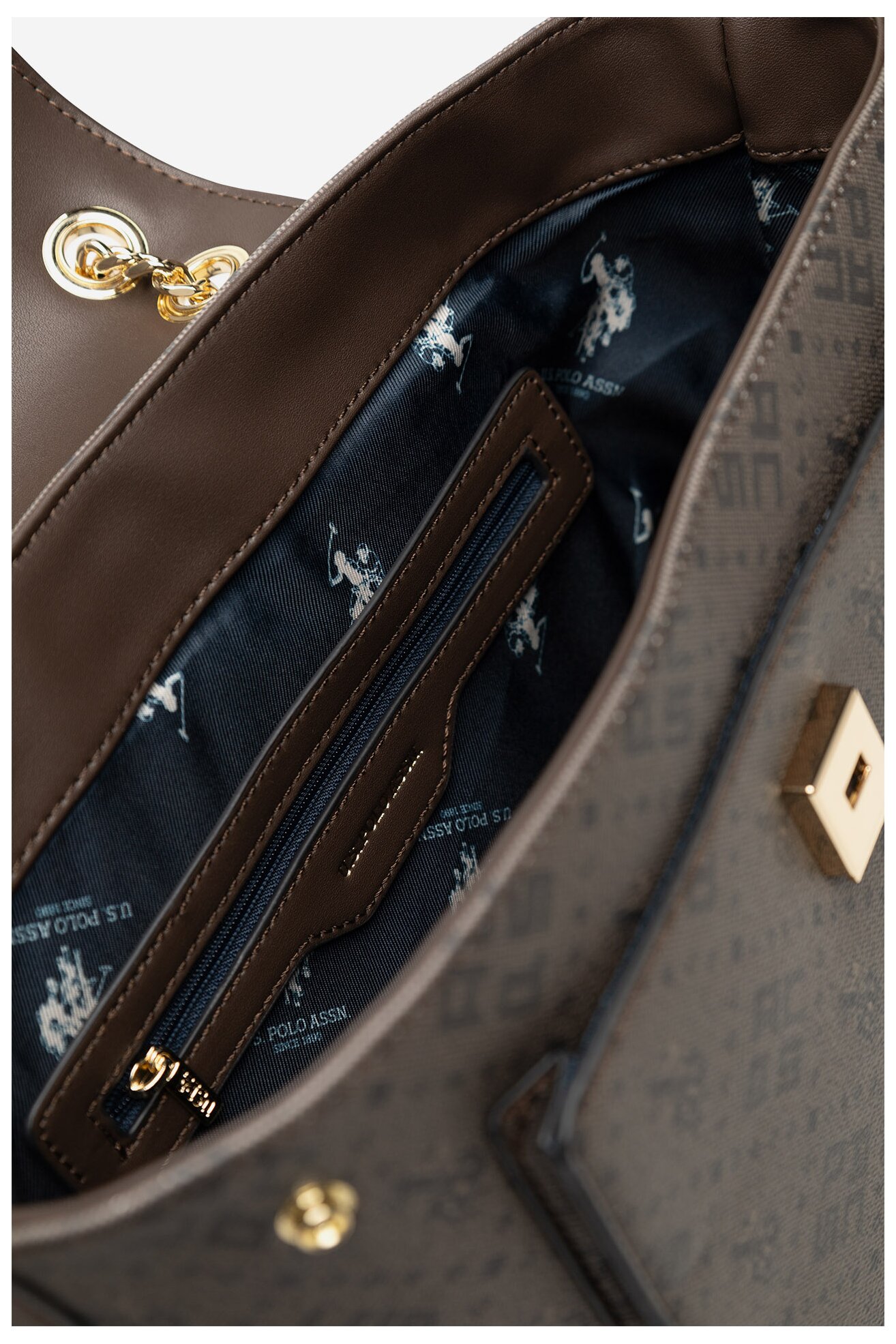 Plecak U.S. POLO ASSN. BIUXT6230WVP Brązowy ciemny