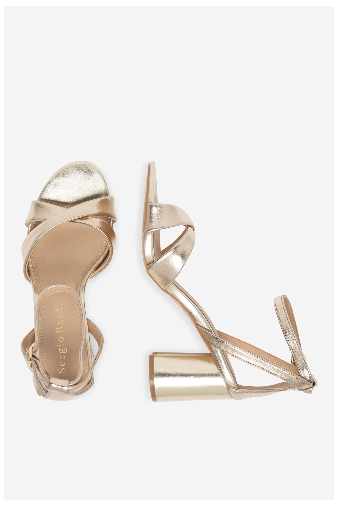 Sandały Sergio Bardi WYL3402-8Z-SB Złoty