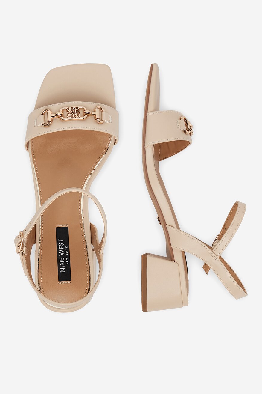 Sandály NINE WEST SLONOVÁ KOST - 5906751084106