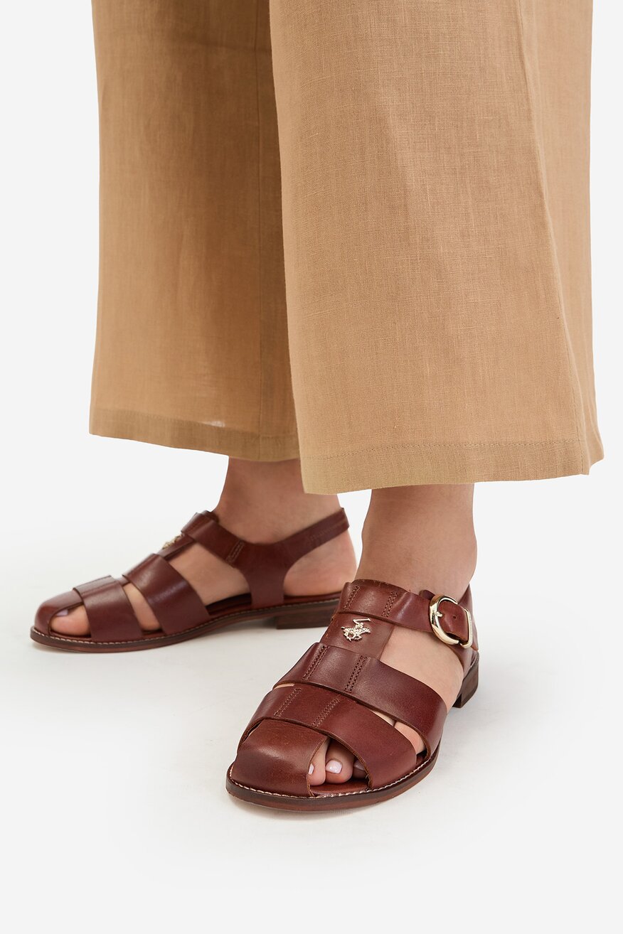 
                Beverly Hills Polo Club - Sandały skórzane - 5906751937822