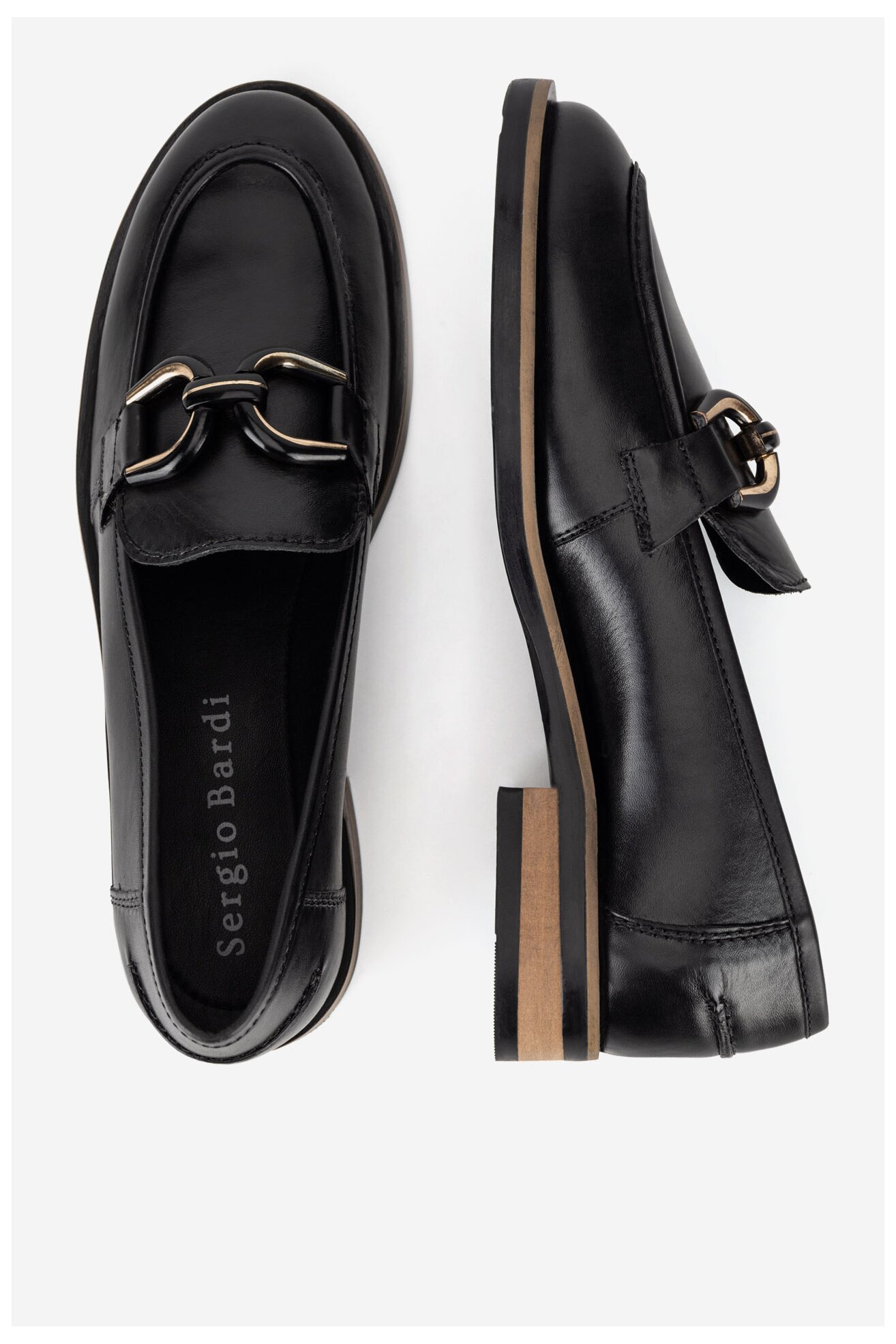 Mokaszin Sergio Bardi WI23-D1069-02SB FEKETE
