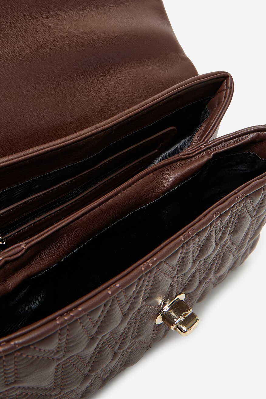 Kézitáska NINE WEST SÖTÉTBARNA - 5906751317280