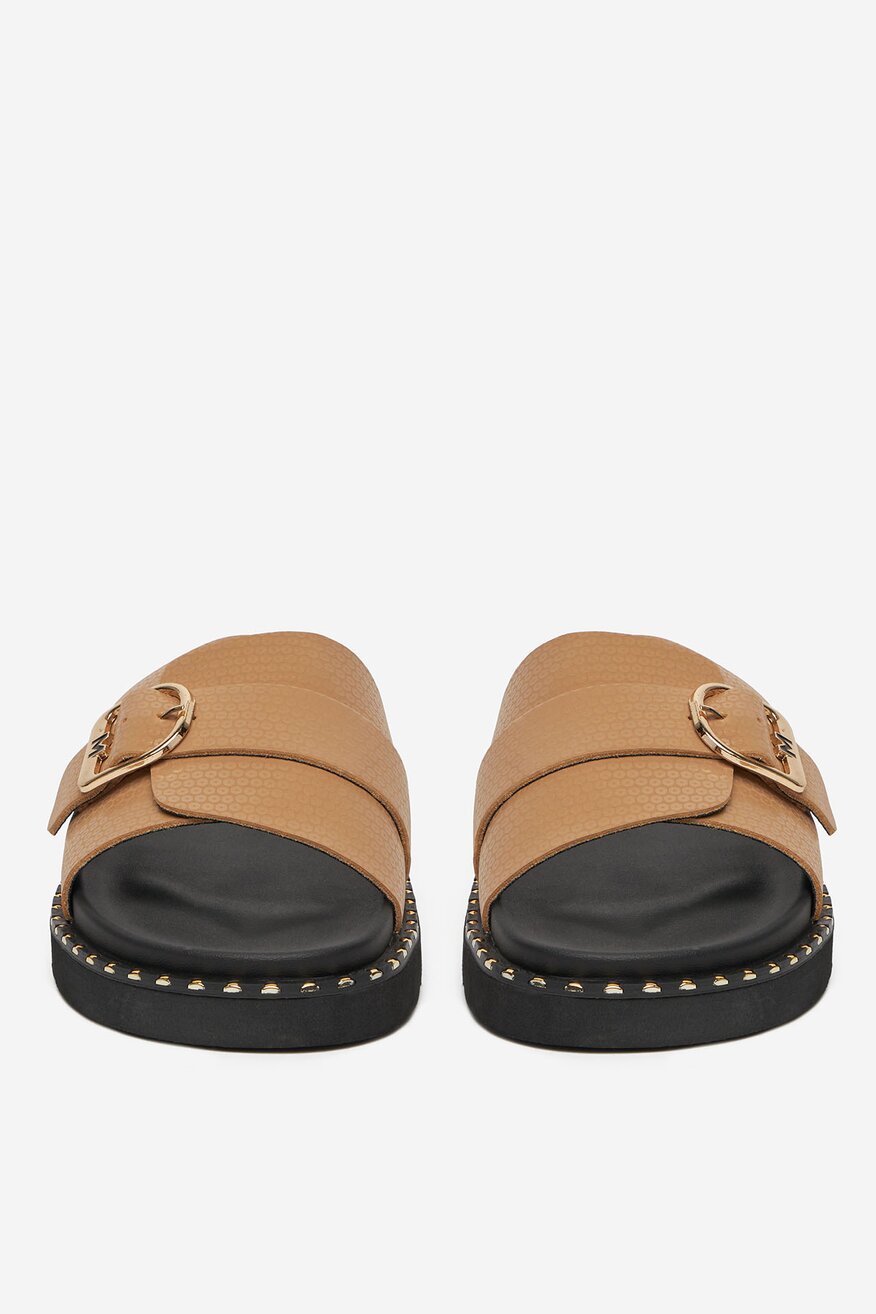 Mexx - Klapki skórzane - 5906751064993