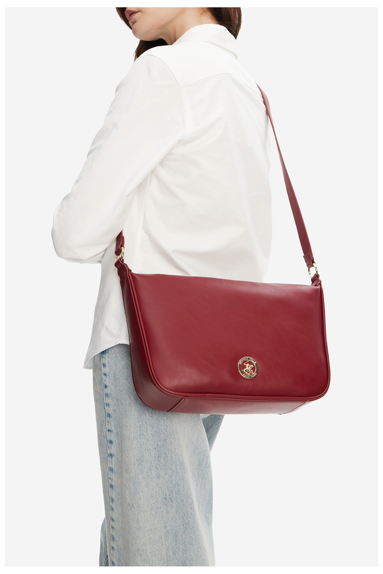 Kézitáska Beverly Hills Polo Club C-BHPC-L-001-08 BORDÓ