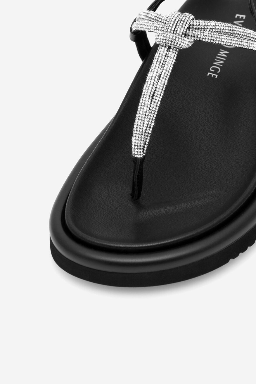 EVA MINGE - Skórzane sandały - 5905588359975