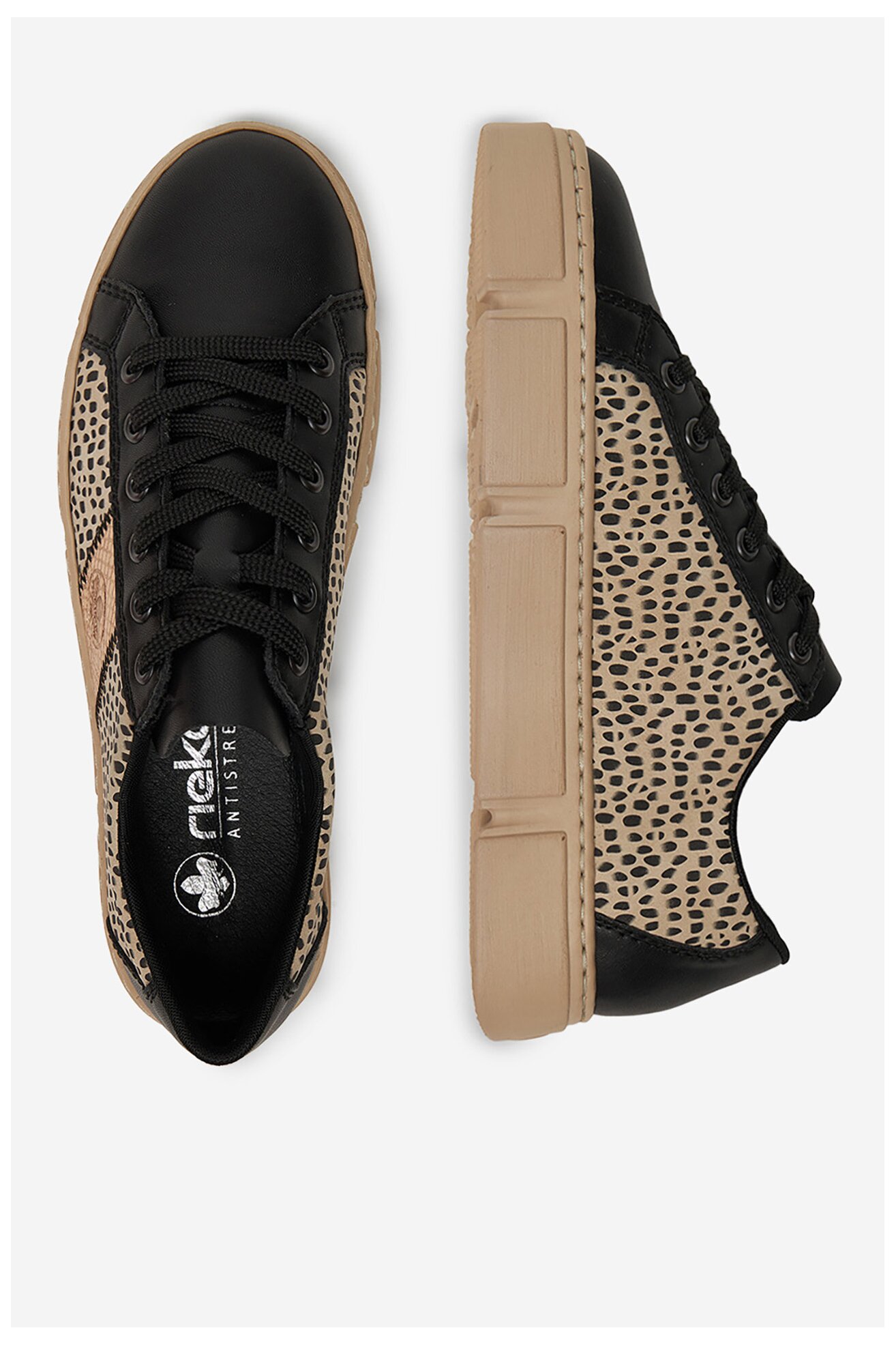 Sneakerși Rieker N5910-62 BEJ