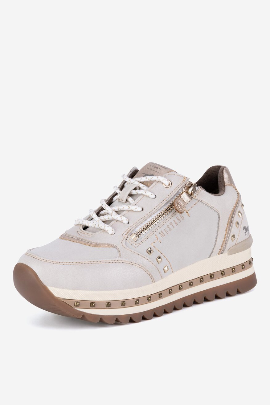 Mustang - Sneakersy na platformie - 5905588862642