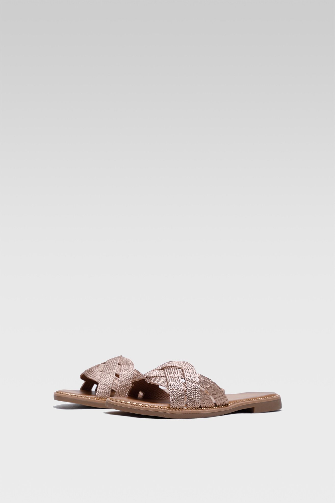 Klapki DeeZee WS5291-14 Złoty