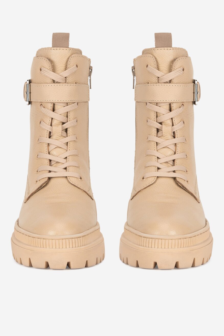 Lasocki - Trzewiki skórzane ocieplane - 5905588752042