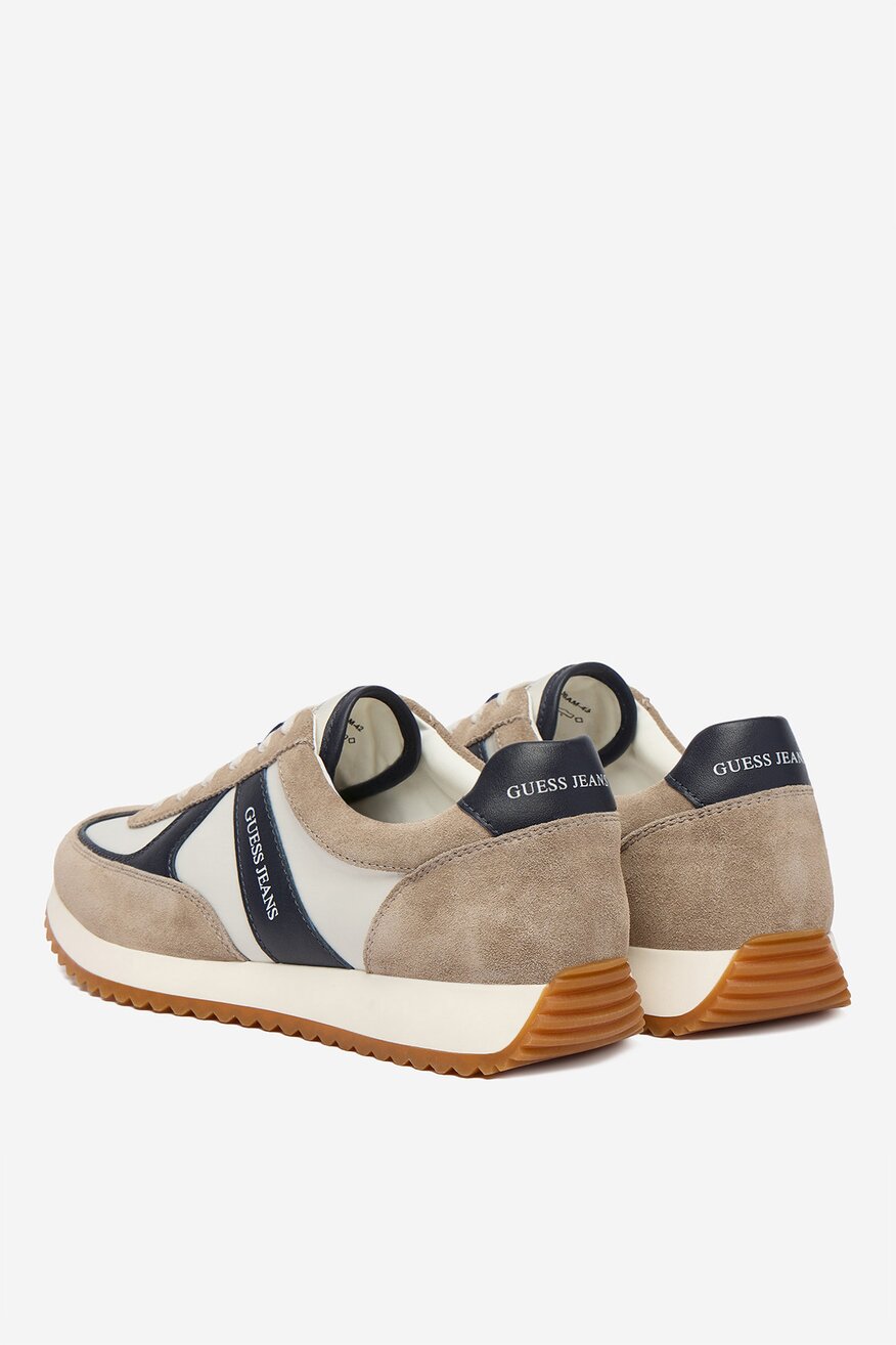 GUESS JEANS - Sneakersy skórzane - 5906751955598