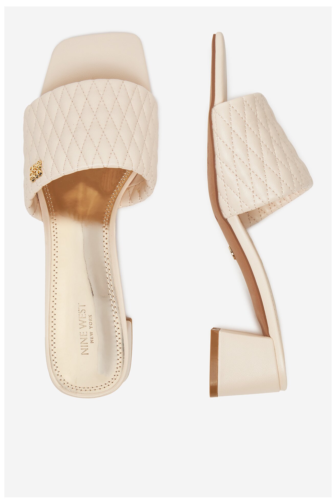 Klapki NINE WEST S4S96897-01 Beżowy