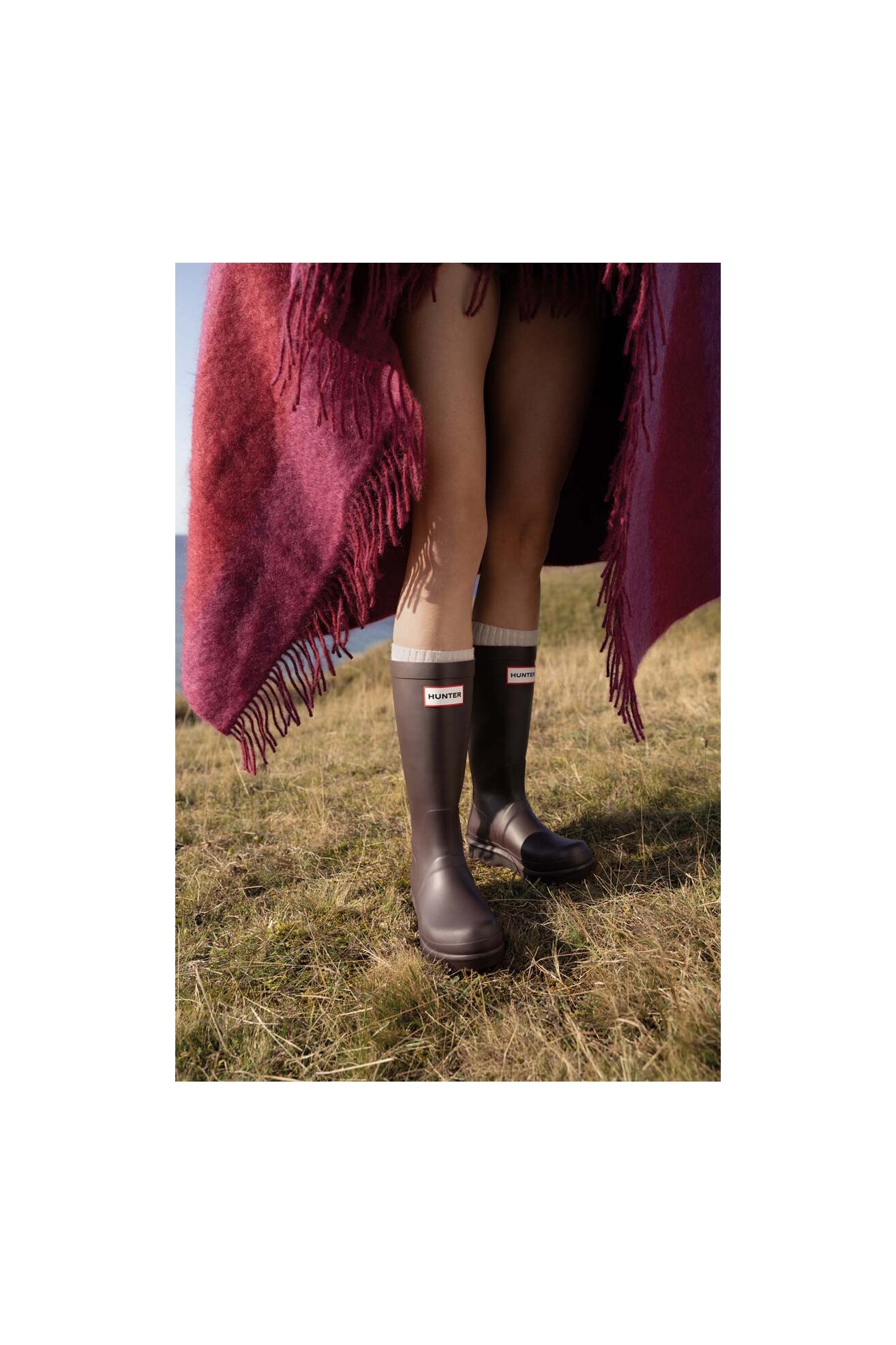 Kalosze HUNTER HFW-008 Bordowy